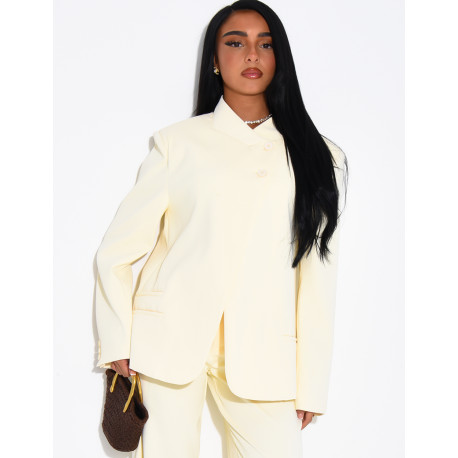 Oversize-Blazer mit doppelter Knopfleiste