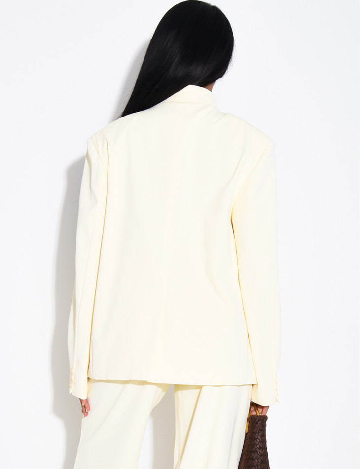 Oversize-Blazer mit doppelter Knopfleiste