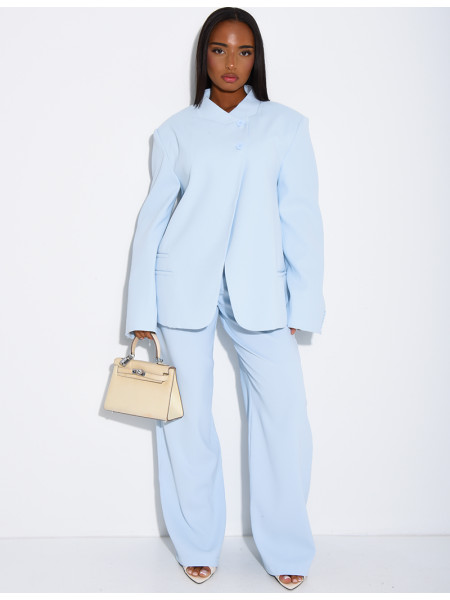 Pantalon de tailleur coupe droite
