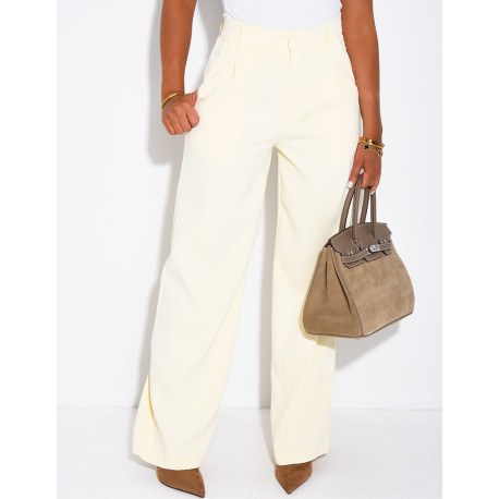 Straight-cut suit trousers
