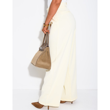 Straight-cut suit trousers