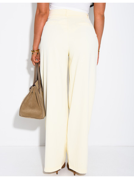 Straight-cut suit trousers