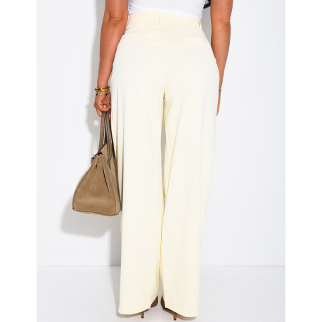 Straight-cut suit trousers