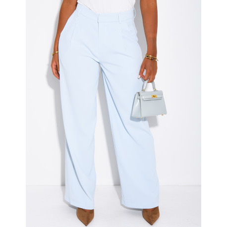 Pantalon de tailleur coupe droite