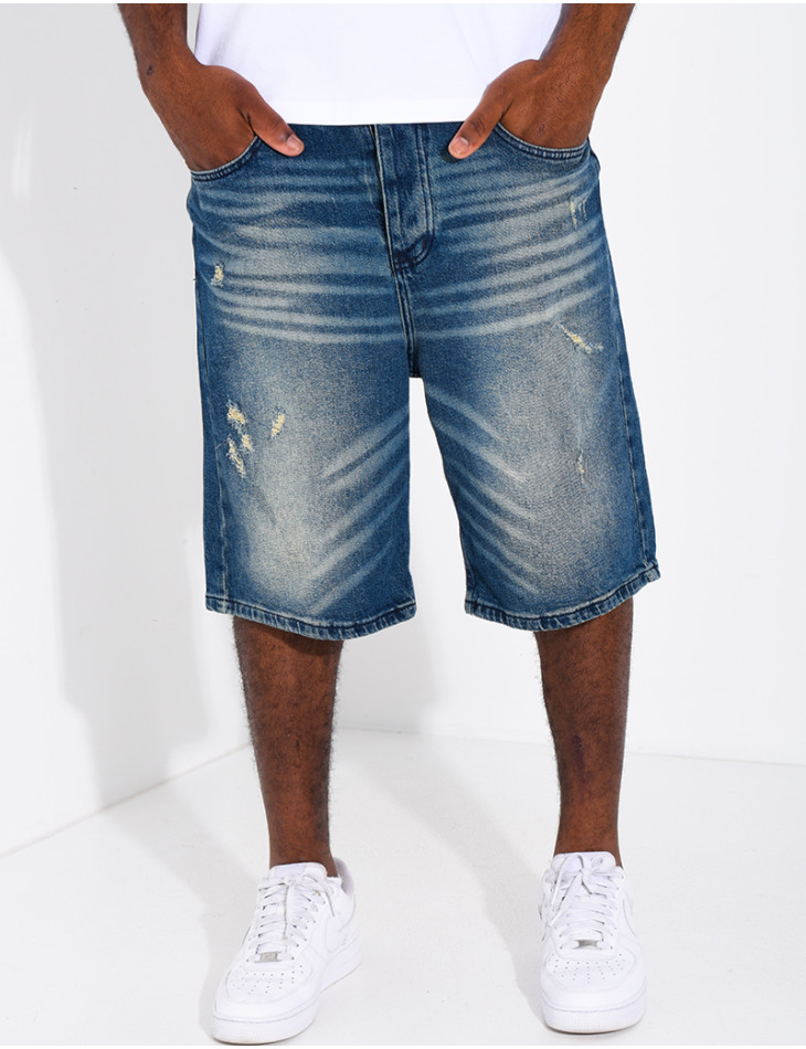 Short en jeans