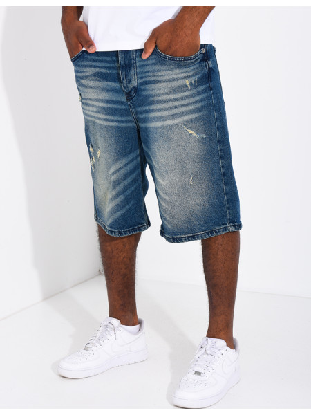 Short en jeans