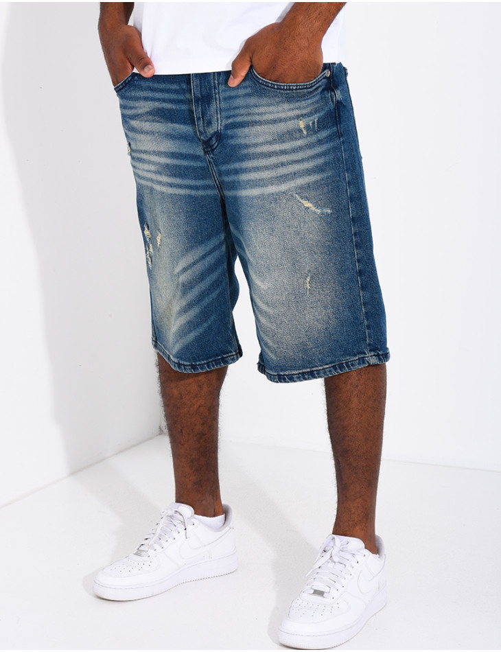 Short en jeans