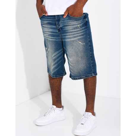 Short en jeans