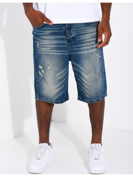 Short en jeans