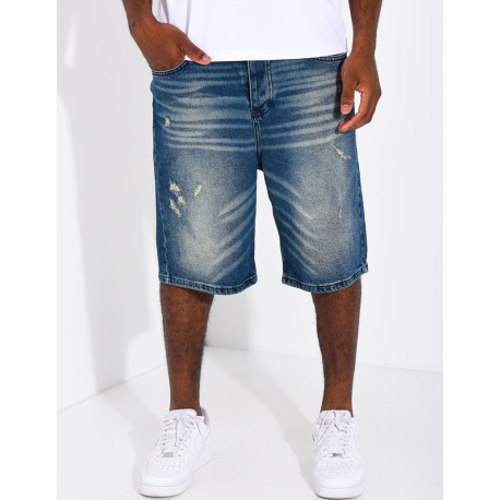 Short en jeans