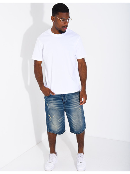 Short en jeans