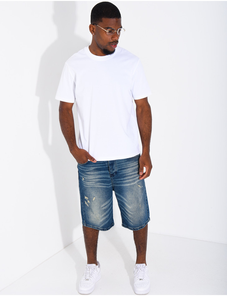 Short en jeans