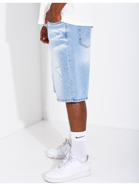 Short en jeans