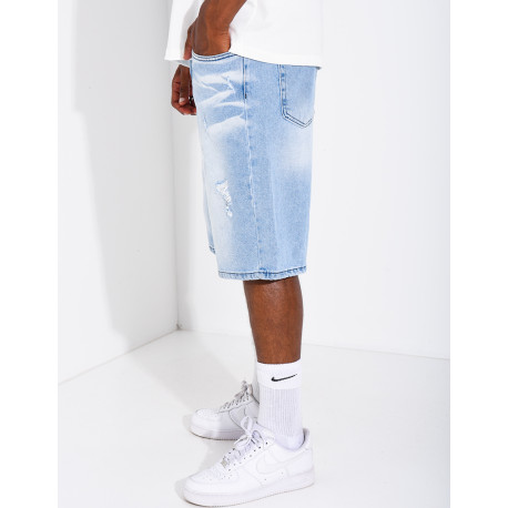 Short en jeans