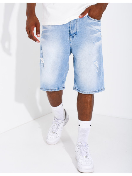 Short en jeans