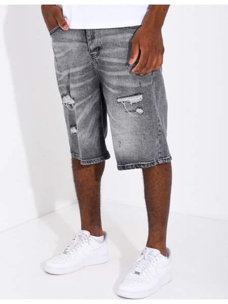 Short en jeans
