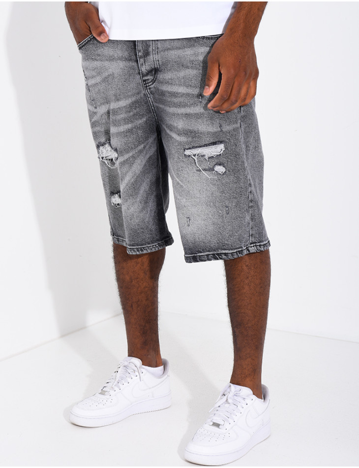 Short en jeans
