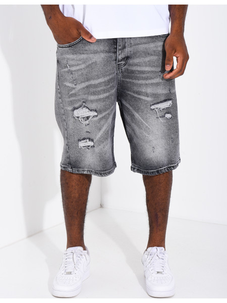 Short en jeans