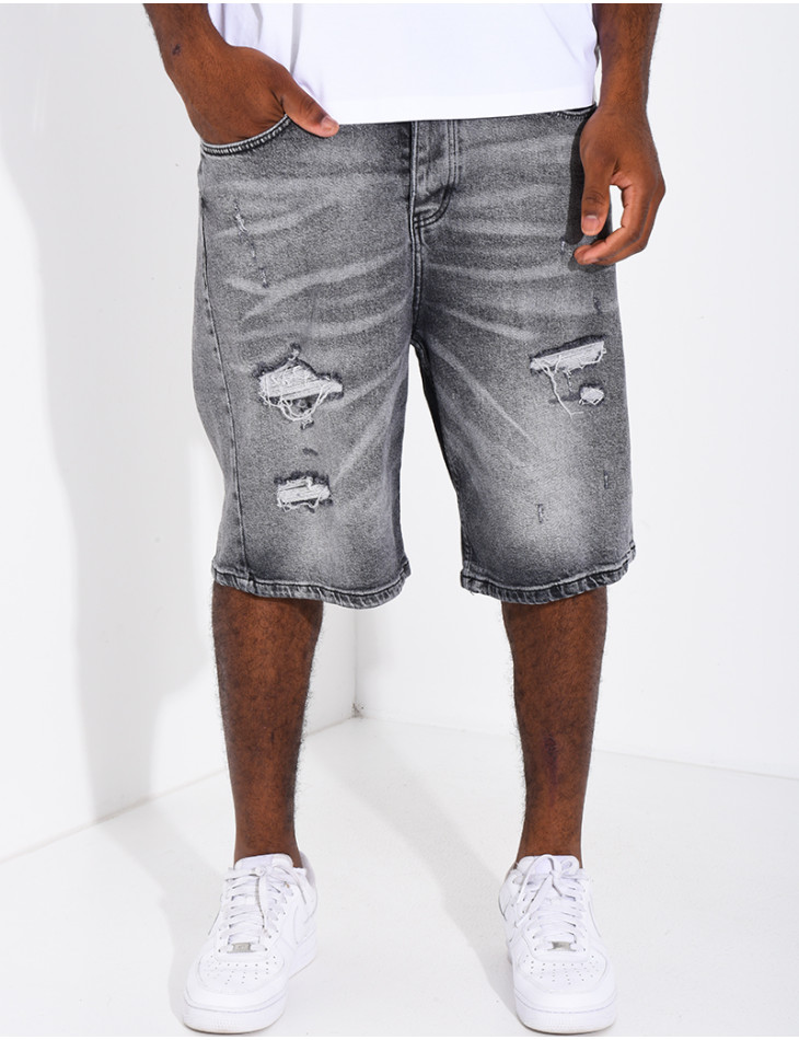 Short en jeans