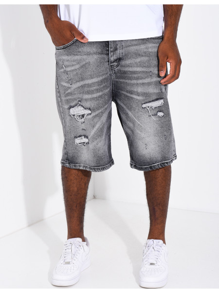 Short en jeans
