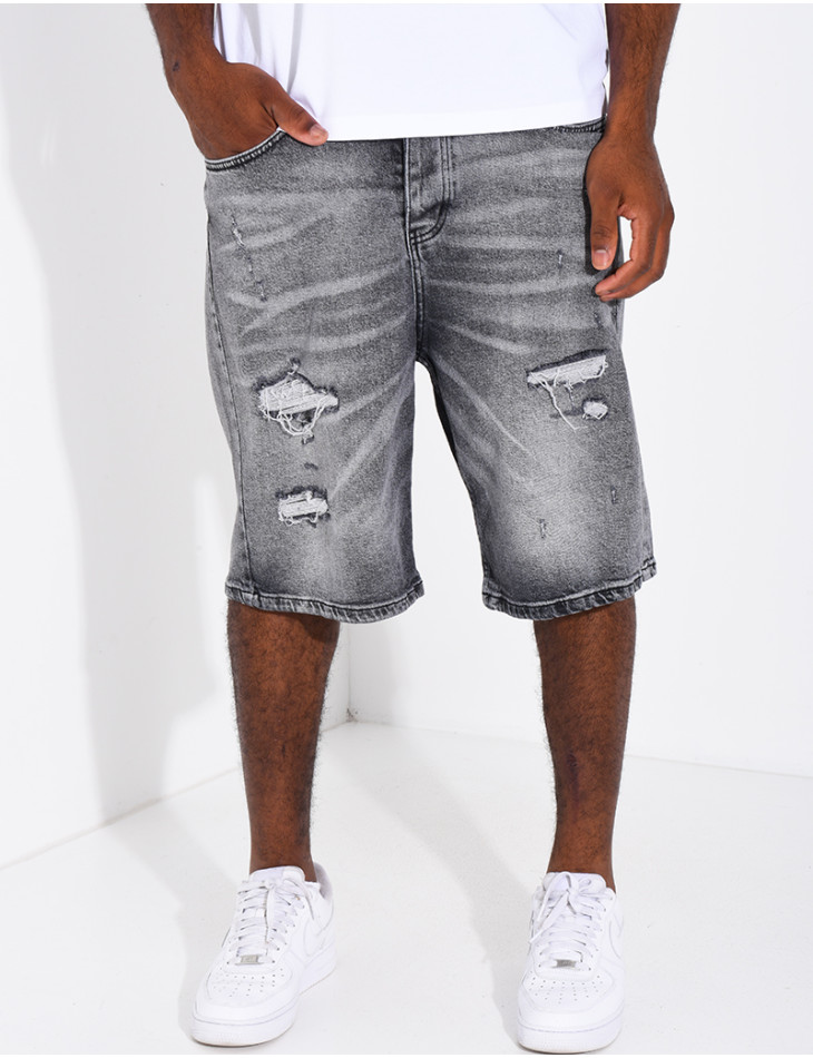 Short en jeans
