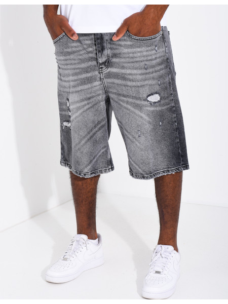 Short en jeans