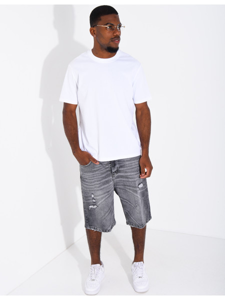 Short en jeans