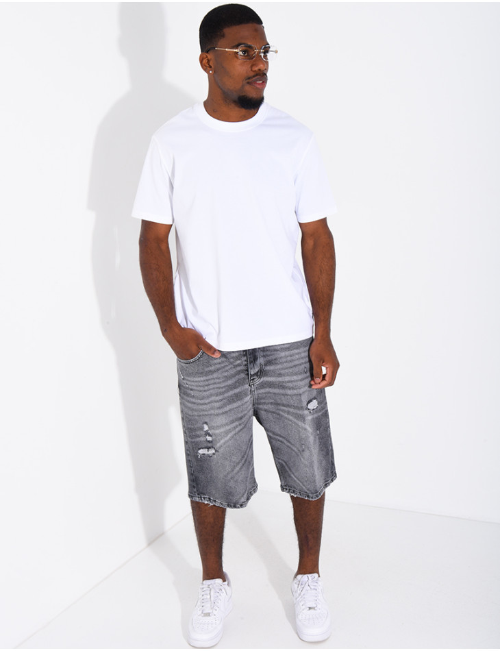 Short en jeans