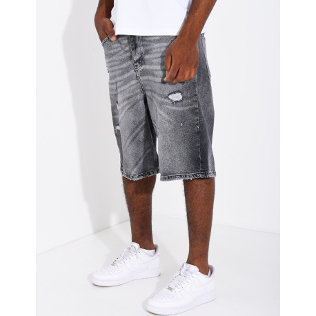 Short en jeans