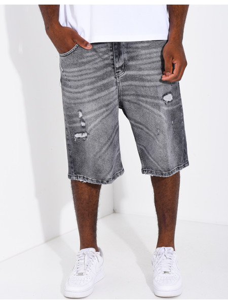 Short en jeans
