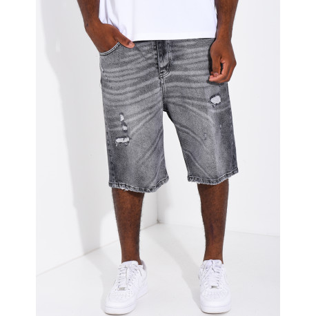 Short en jeans