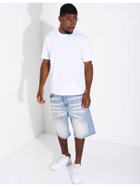 Short en jeans