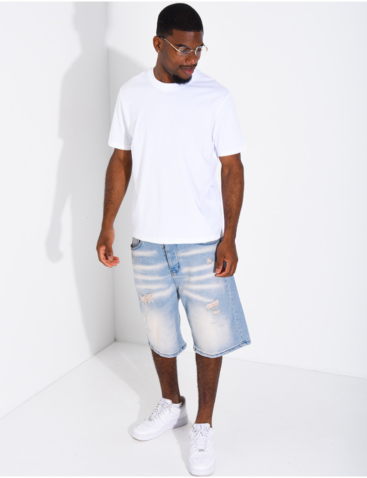 Short en jeans