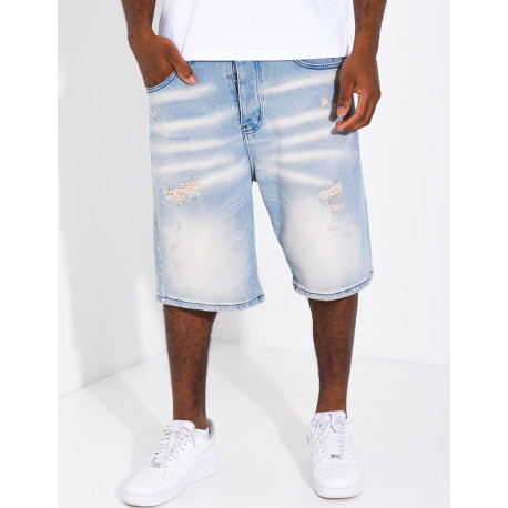 Short en jeans