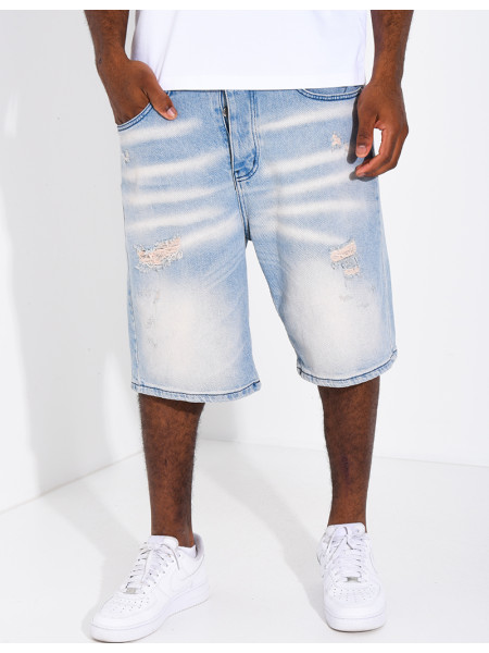 Short en jeans