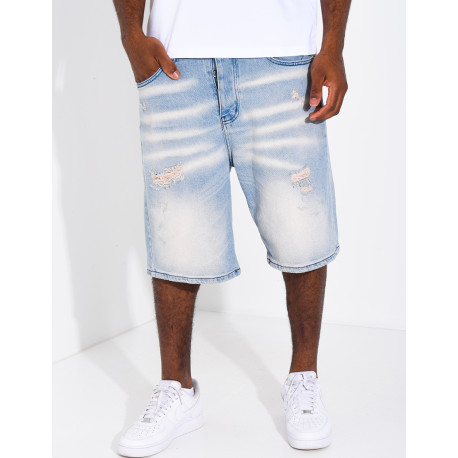 Short en jeans