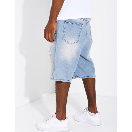Short en jeans