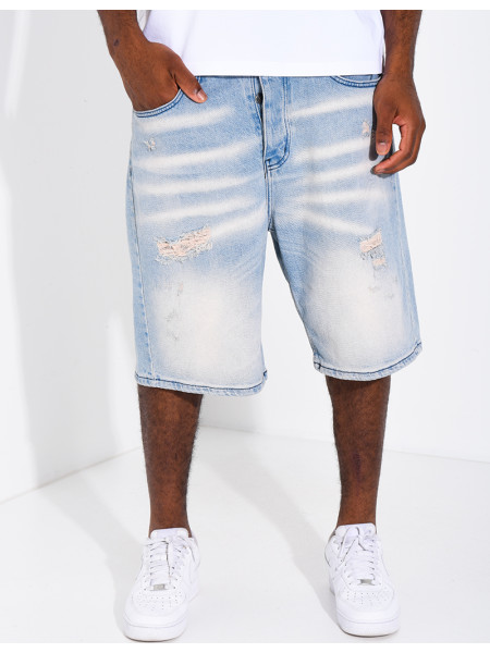 Short en jeans