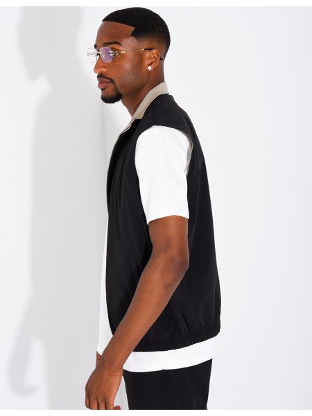 Veste sans manches reversible