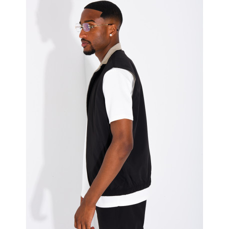 Veste sans manches reversible
