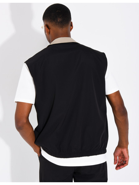 Veste sans manches reversible