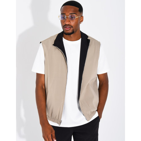 Veste sans manches reversible