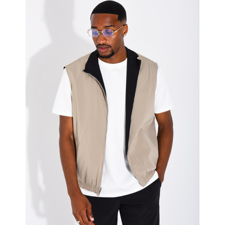 Veste sans manches reversible