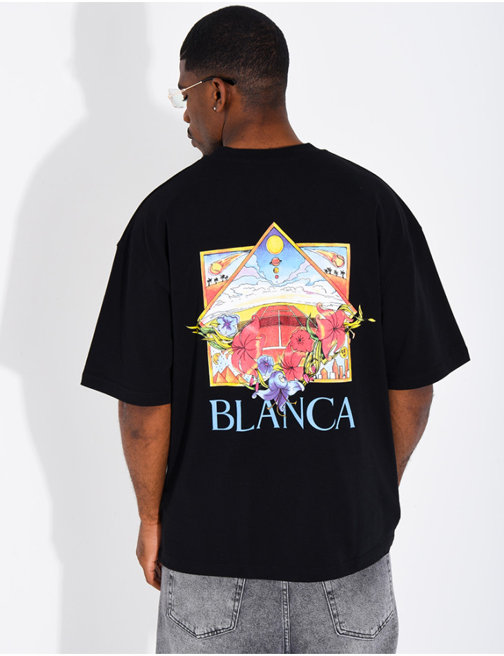 T-shirt "Blanca" terrain de tennis