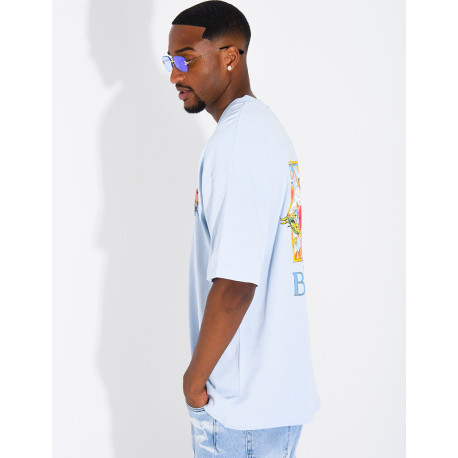 T-shirt "Blanca" terrain de tennis