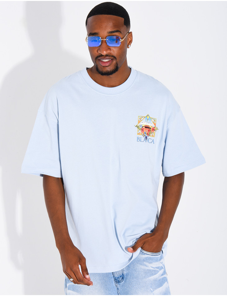 T-shirt "Blanca" terrain de tennis