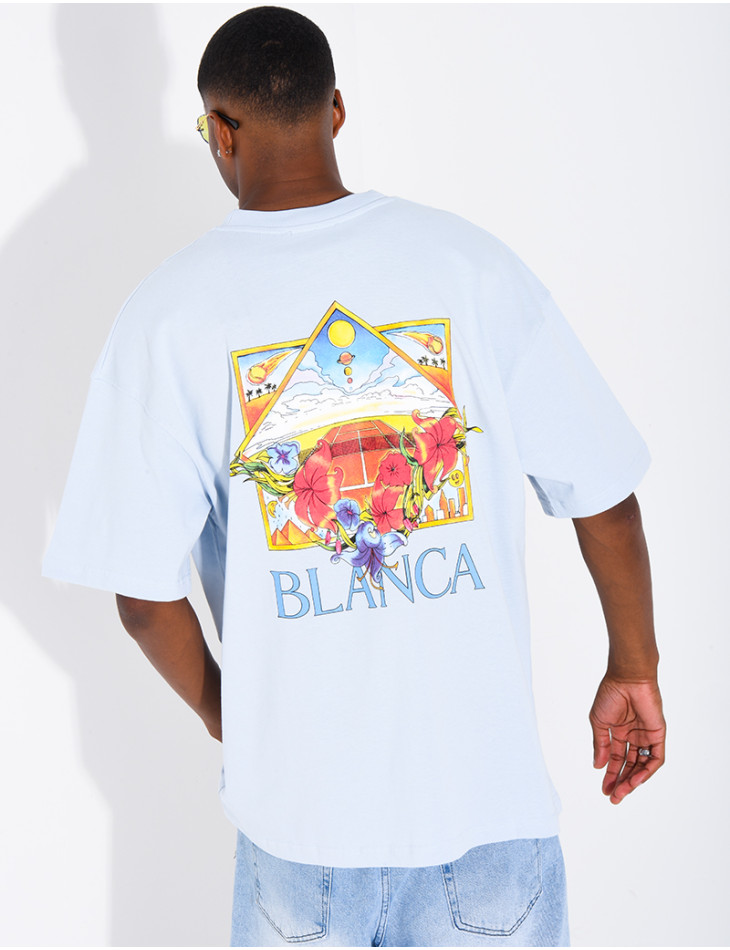 T-shirt "Blanca" terrain de tennis