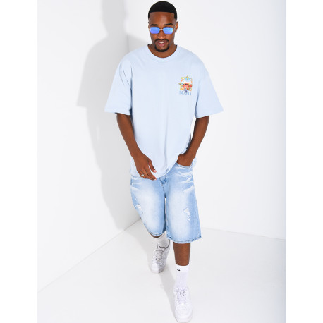 T-shirt "Blanca" terrain de tennis