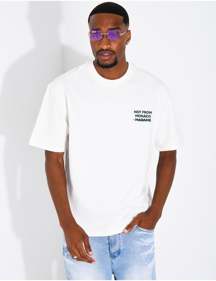 T-shirt "Not from Monaco madame"