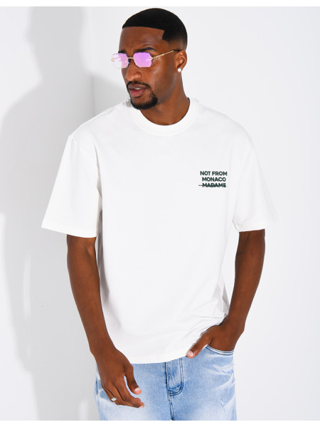 T-shirt "Not from Monaco madame"